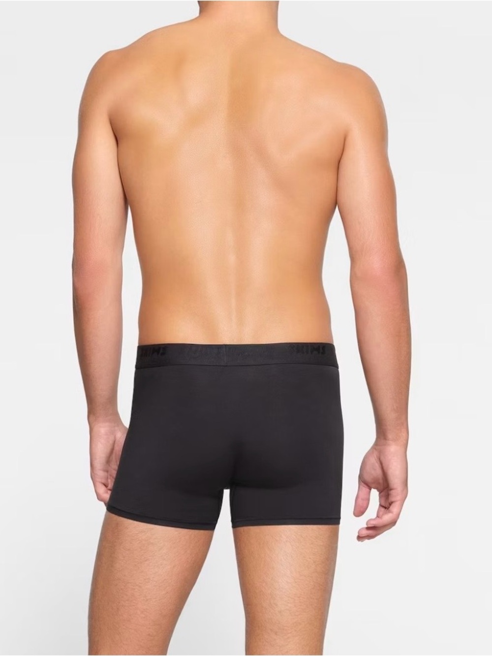 2 SKIMS Men's Black Stretch Boxer Briefs Black and Gray